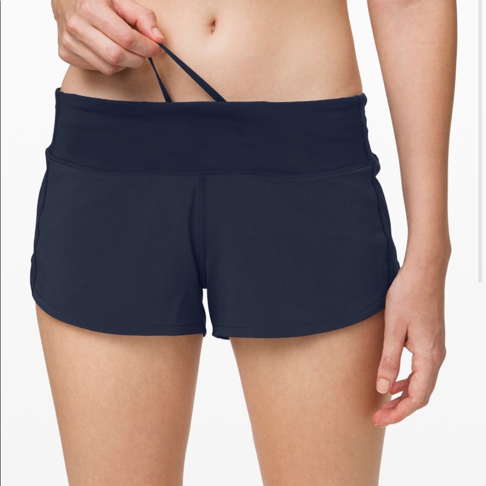 Lululemon Speed Up shorts navy 2.5" like new